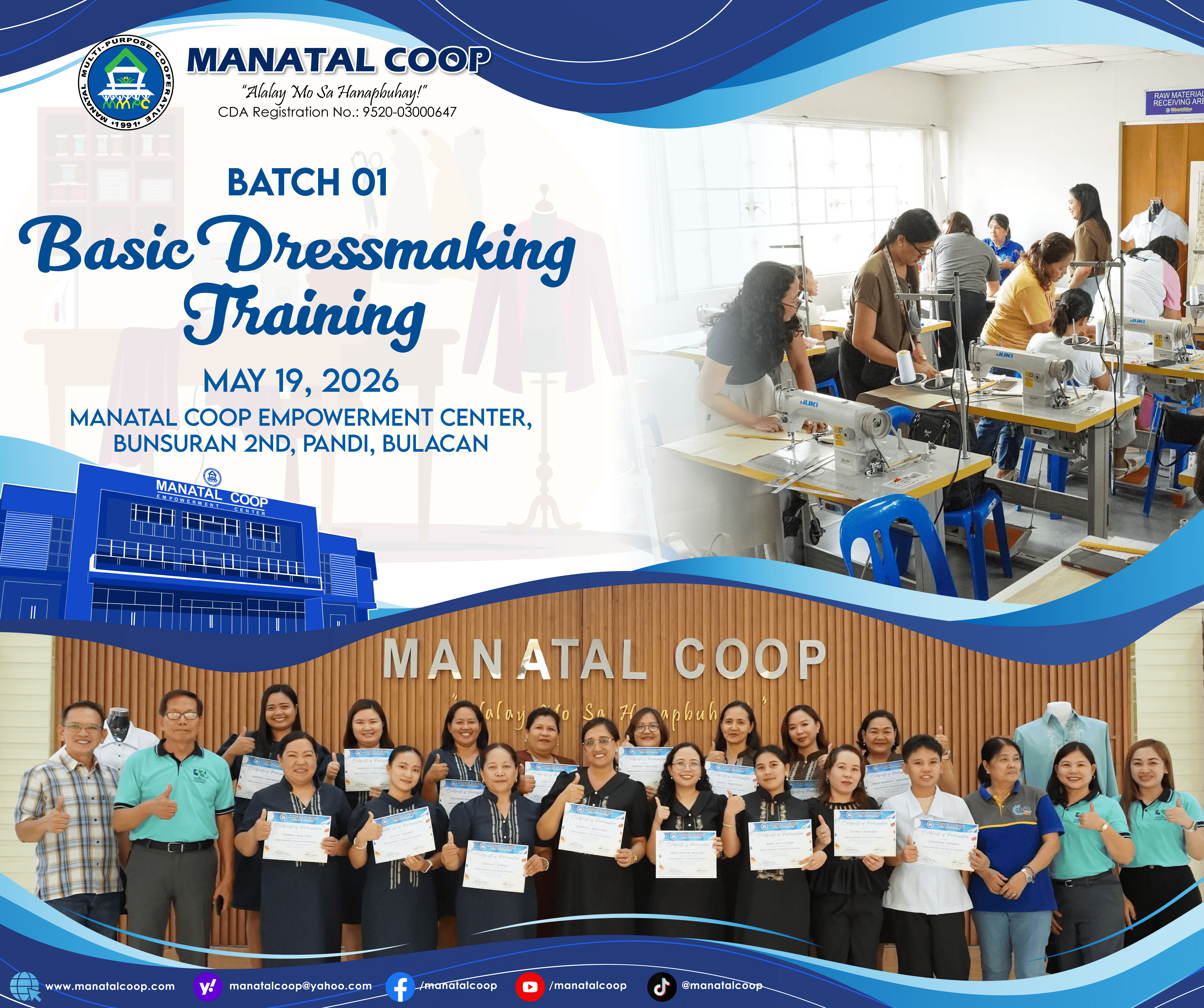Basic Dressmaking Training 2026 - Batch 01